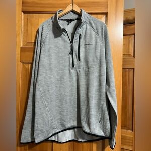 Eddie Bauer Freeheat Men's Fleece 1/4 Zip Pullover Size XL gray